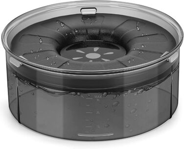 Миска для собак PETTOM 3L без облизування, анти-облизування, велика, витокостійка, чорна