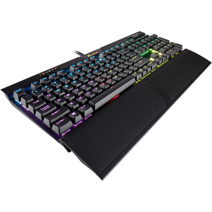 Ігрова механічна клавіатура Corsair K70 MAX RGB з клавішами MX Brown, PBT Double-Shot, QWERTY NA, RGB LED, сталевий колір