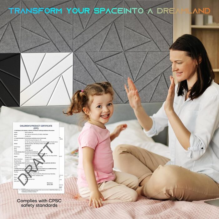 Акустичні панелі BSHEAD самоклеючі для звукоізоляції стін, шумопоглинаючий пінополіуретан 30x30x1.2 см, чорний