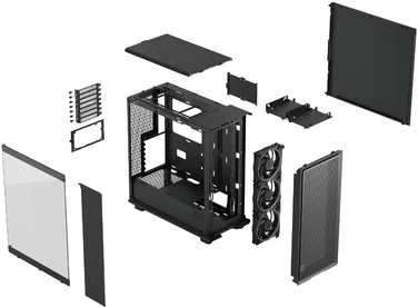 Корпус Fractal Design Epoch Black Midi Tower, чорний