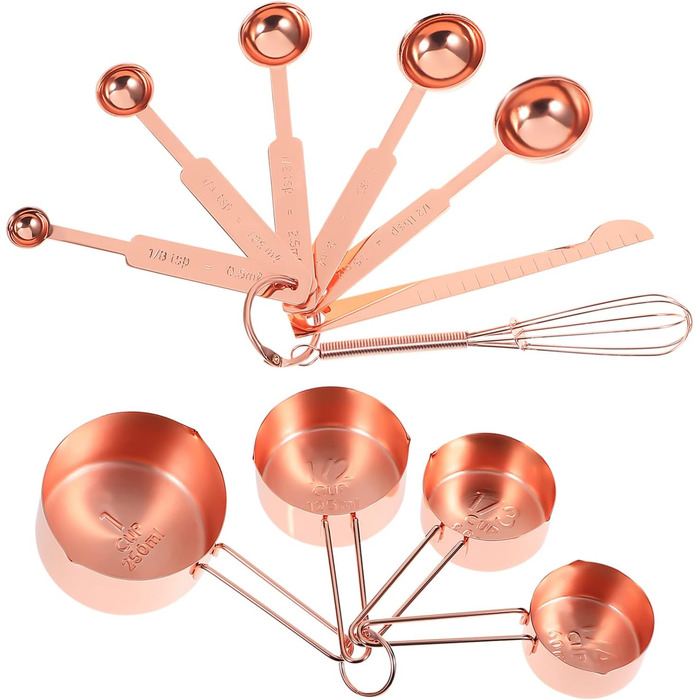 Baking Measuring Cups Measuring Spoons Cooking Spoon Milk Coffee Measuring Baking Utensils Measuring Spoons - Cups Measuring Utensils Tablespoon Measuring Spoons Mini 430 Stainless Steel Whisk