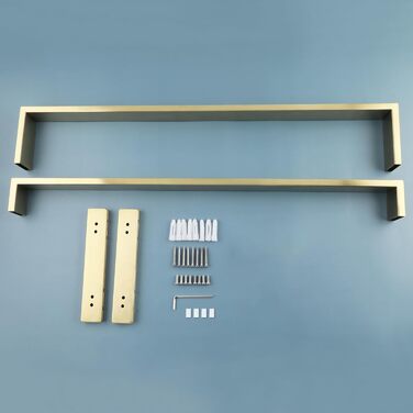 Тримач для рушників SAYAYO: настінний, триярусний, для ванної та кухні, 64 см (золотий)