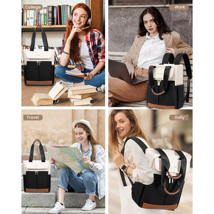 LOVEVOOK Рюкзак для жінок, великий, 15.6