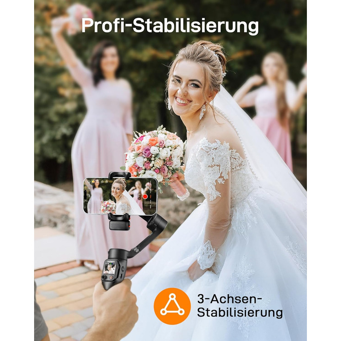 iSteady V3 Ultra: Стабілізатор для смартфона з AI-трекером, сенсорним екраном та інтегрованою штангою. Ідеальний для зйомки Vlog та TikTok