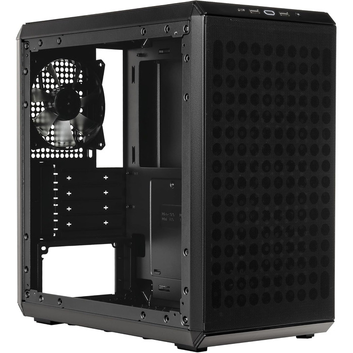Корпус Cooler Master MasterBox Q300L V2 Mini-Tower Micro-ATX з USB 3.2 Gen 2x2, 120 мм вентилятор, загартоване скло, чисте кабельне прокладання та кілька варіантів охолодження