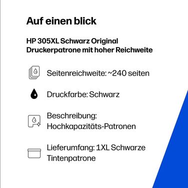 Оригінальний чорний картридж HP 305XL (CZ105XL) підвищеної ємності для принтерів HP