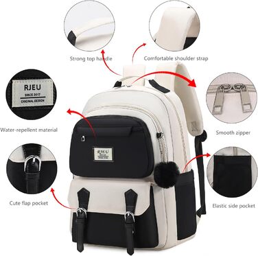 Шкільний рюкзак для дівчаток з відділенням для ноутбука 15.6