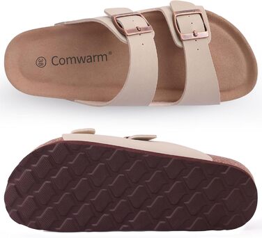 Жіночі шльопанці Comwarm з пробковою устілкою, бежеві (39 EU)