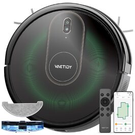 Робот-пилосос Vactidy Nimble T8 2-в-1 з функцією миття, 3000Pa, чорний