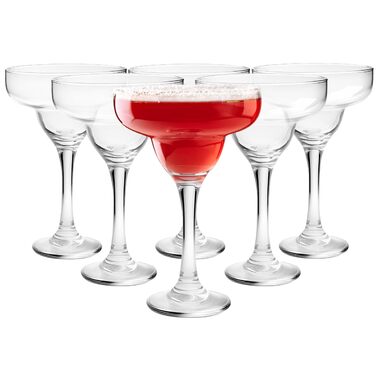 Набір келихів для коктейлів Glasmark KROSNO 1992 Margarita 6 шт, 220 мл, червоний