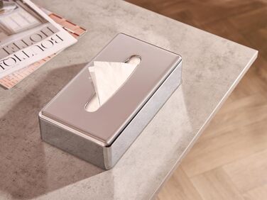 Кришка для серветок прямокутної форми Corby (Devon / TBC0002) срібляного кольору