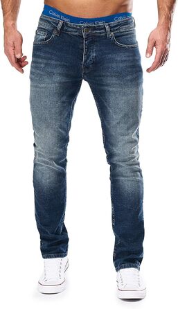 Чоловічі джинси Merish Slim Fit Stretch Denim 9148-2100, сині 33W/32L