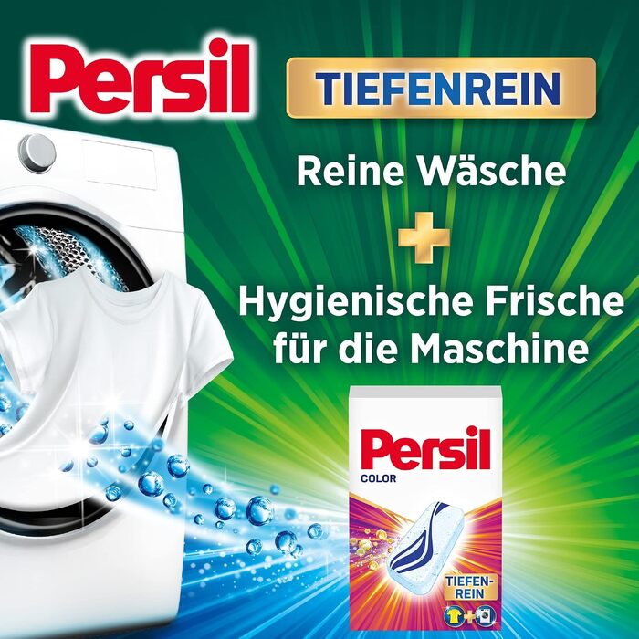 Капсули для прання кольорових речей Persil Power Bars, 60 шт, для гігієнічної свіжості та захисту кольорів