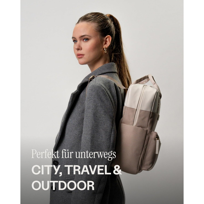 Kapten & Son Bergen Rucksack | Rucksack for Women & Men | Daypack | Carry-on Rucksack, Daypack | Water-resistant (Medium 11 L, Muted Clay)