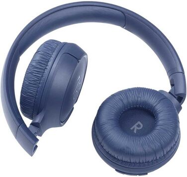 Навушники JBL Tune 510 BT Bluetooth – бездротові, складні, з функцією гучного зв'язку, сумісні зі голосовими асистентами, до 40 годин роботи (блакитні)