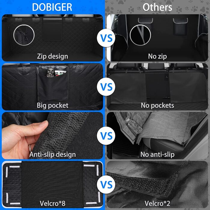 Захист для багажника автомобіля для собак, килимок для багажника, універсальний, водовідштовхуючий, сірий, 185x150 см