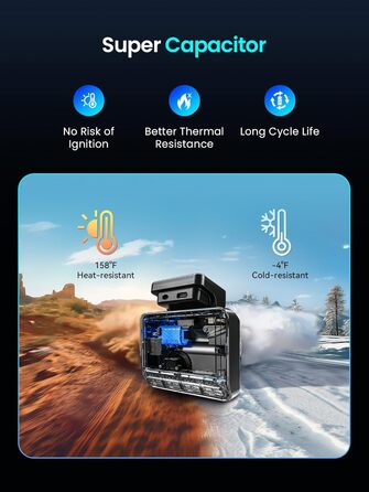 Відеореєстратор DDPAI Z50 Pro 4K: передня та задня камери, GPS, WiFi, ADAS, 64GB