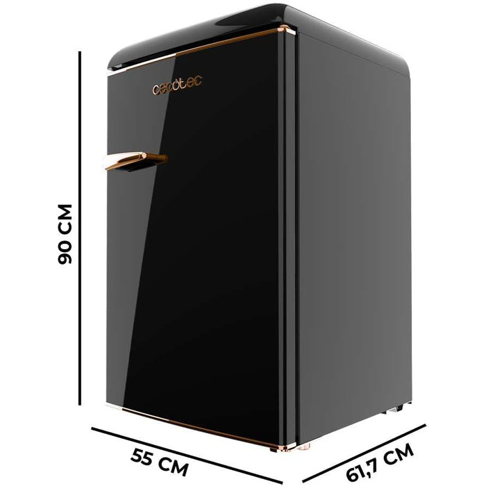 Міні-холодильник Cecotec Bolero CoolMarket TT Origin 110 чорний 110л з LED-підсвіткою та відкривачкою для пляшок