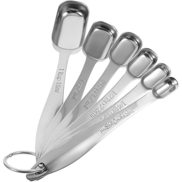 3-Piece Spoon Set Espresso Tools Ingredients Measuring Spoons Coffee Tools Liquid Measuring Cup Stainless Steel Measuring Cup Tablespoon Measuring Spoons Professional Tools Stainless Steel