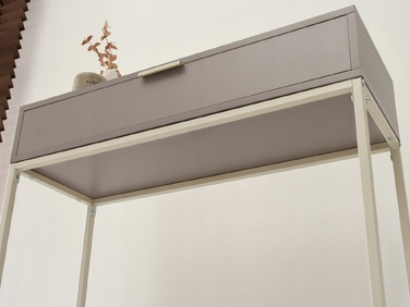 Консольний столик Mebel-Partner, колір крем (матовий бежевий), 80 x 76,5 x 28 см
