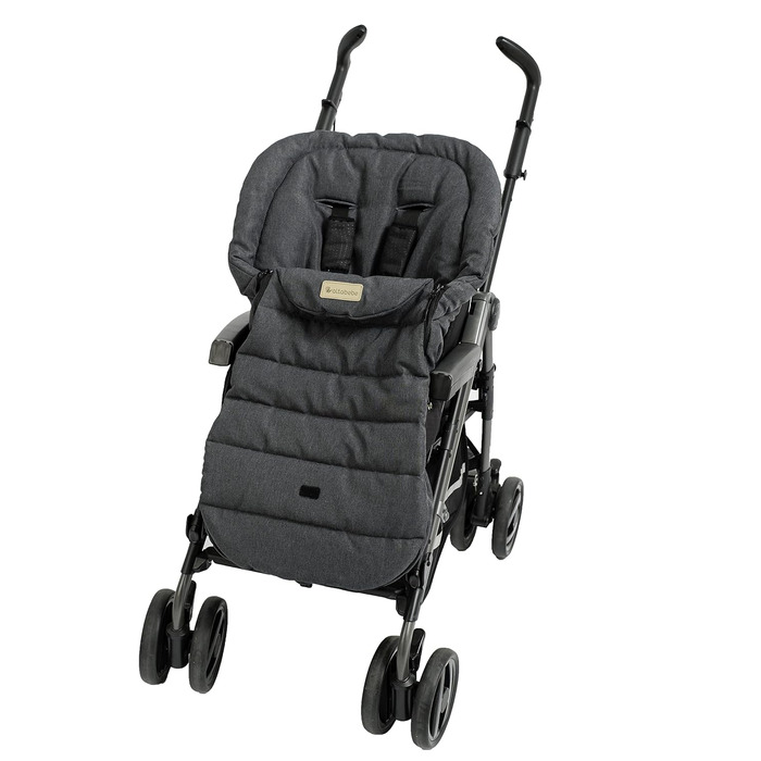Демісезонний конверт Altabebe Lifeline AL2450L-30 для колясок, сіро-чорний