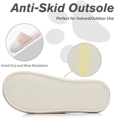 Теплі плюшеві тапочки для дому з принтом лап собак - жіночі та чоловічі, рожеві, 38/39 EU