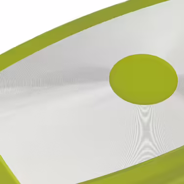 Relaxdays Green Roasting Pan with Glass Lid