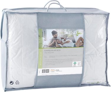 Badenia Trendline Eco Down Alternative Comforter Camel Duo 135 x 200 cm, white, Öko-Tex Certified, produced according to German quality standard 135 x 200 Duo Winter Blanket