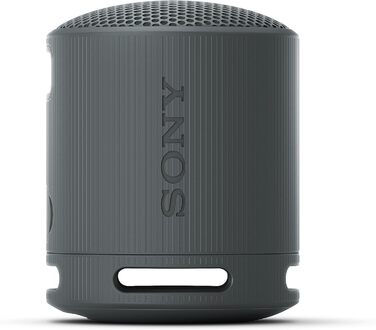 Портативна Bluetooth колонка Sony SRS-XB100 чорного кольору: волого- та пилозахист IP67, до 16 год роботи, ремінець для перенесення