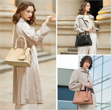 Сумка жіноча Myhozee середнього розміру зі штучної шкіри, чорна: сумка-шопер, кросбоді, сумка на плече