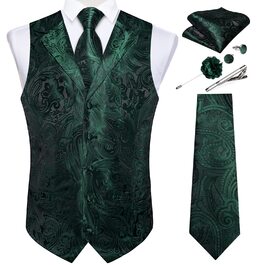 колір: смарагдово-зелений візерунок пейслі