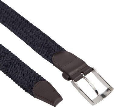 Чоловічий шкіряний ремінь Tommy Hilfiger New Adan Belt 3.5, 90 см, блакитний (Sky Captain)