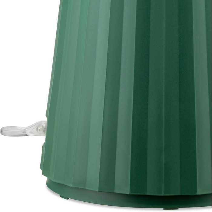 Alessi Plissé Electric Kettle - Green, 1.7L, 2400W, Thermoplastic Resin, European Plug
