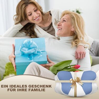 Ортопедична подушка для шиї та плечей: подушка з memory foam для сну на спині, боці та животі. Ергономічна подушка з підтримкою шиї (66 x 40 x 14 см)