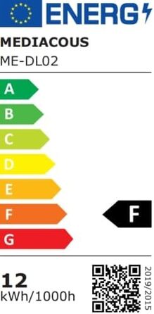 LED лампа для столу MediAcous з двома джерелами світла, регульована, для офісу та дому, чорна