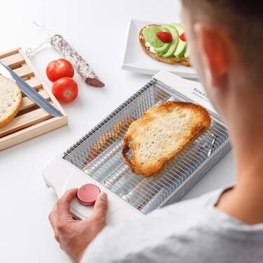 Тостер Taurus My Toast з довгим та широким слотом, пластиковий, багатокольоровий, 3 плоскі нагрівальні елементи