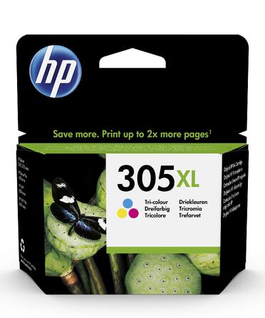 Оригінальний кольоровий картридж HP 305XL для принтера, підвищена ємність