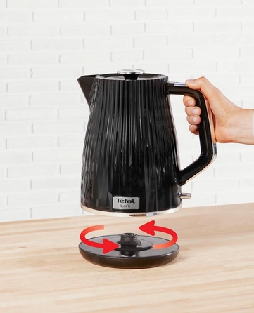 Електричний чайник Tefal Loft, 2400 Вт, 1,7 л, чорний