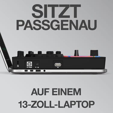 DJ контролер Reloop Ready - компактний 2-Deck для Serato DJ Lite, 16 RGB-падів, 9 режимів, FX-блоки, для ноутбука 13