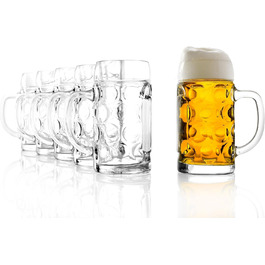 Набір пивних кружок Stölzle Lausitz ISAR, 6 шт., 0,5 л, скло Soda Lime, для миття в посудомийній машині