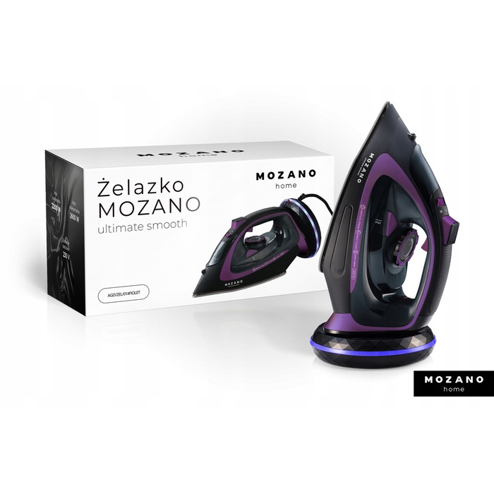 Бездротова праска Mozano з керамічною підошвою, 2600 Вт, 450 мл, 25 г/хв