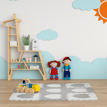 Relaxdays 18-piece Puzzle Mat Heart