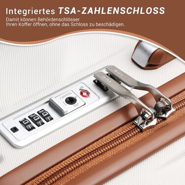 Чемодан British Traveller Groß 74.5 см, 91 л: Легкий валіза з ABS+PC, TSA-замок, 4 колеса, Кремовий