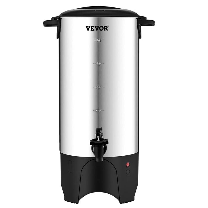 VEVOR Commercial Hot Beverage Dispenser Coffee Hot Water Dispenser 50 Cups, 1000W Warming Tank Hot Water Dispenser 7.4L Warming Tank Juice Jug for Office, Parties, Cafe, Picnics, etc.