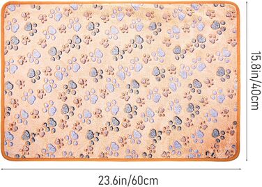 16 шт. ковдри для собак та котів, миючі, м'які, теплі, флісові, 60x40 см