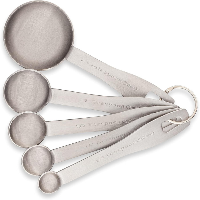 Hushåll's Stainless Steel Serving Spoon Set – 5-Piece, Durable, for Dry Foods, Spices, or Liquids