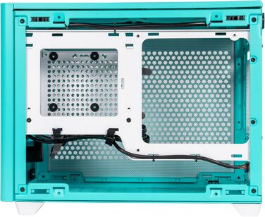 Корпус Mini-ITX Cooler Master MasterBox NR200P Caribbean Blue з загартованим склом, вертикальним кріпленням GPU та покращеною вентиляцією