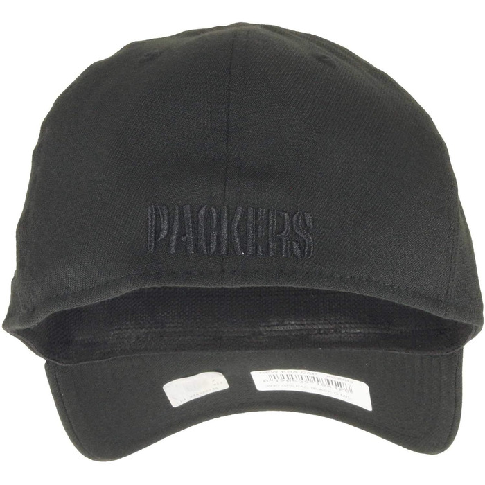 Кепка бейсбольна New Era NFL 39thirty Packers (Чорна, L-XL) - Офіційна ліцензійна кепка з логотипом команди American Football
