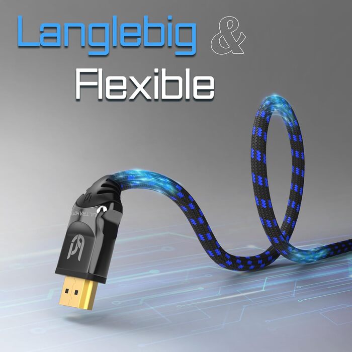 HDMI-кабель 8K Ultra HD 5 метрів, 48 Gbps, 2.1, HDR10+, eARC, DTS:X, HDCP 2.2/2.3, Premium