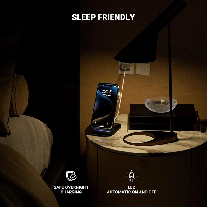 Станція бездротової зарядки 3-в-1 для Apple: iPhone, AirPods, Apple Watch (15W, MagSafe, чорний)